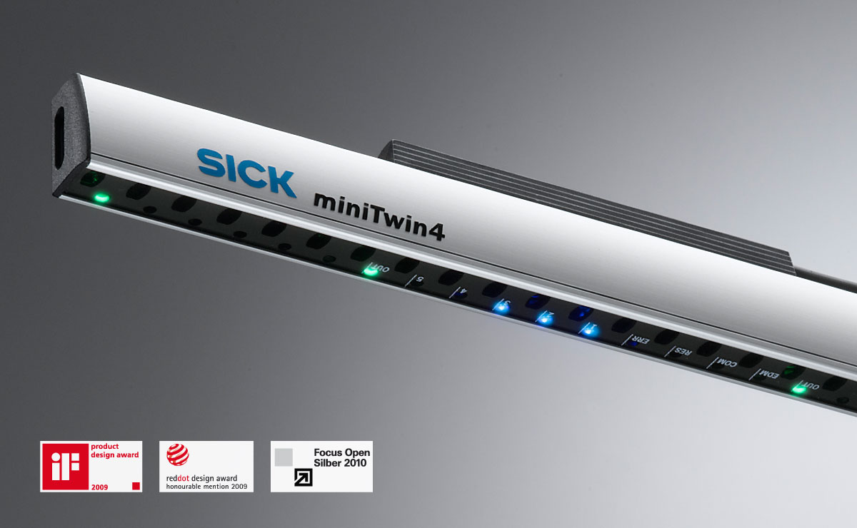 SICK miniTwin4 – Lichtgitter Materialien, SynapsisDesign, Design, Produktdesign, Industriedesign
