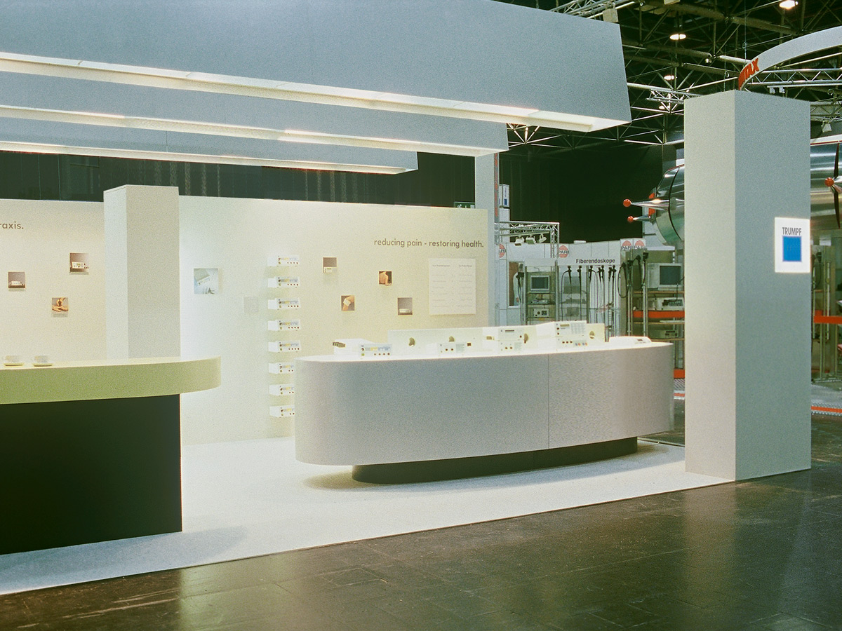 TRUMPF Messestand (MEDICA), SynapsisDesign, Industriedesign, Produktdesign, Design, Medicaldesign